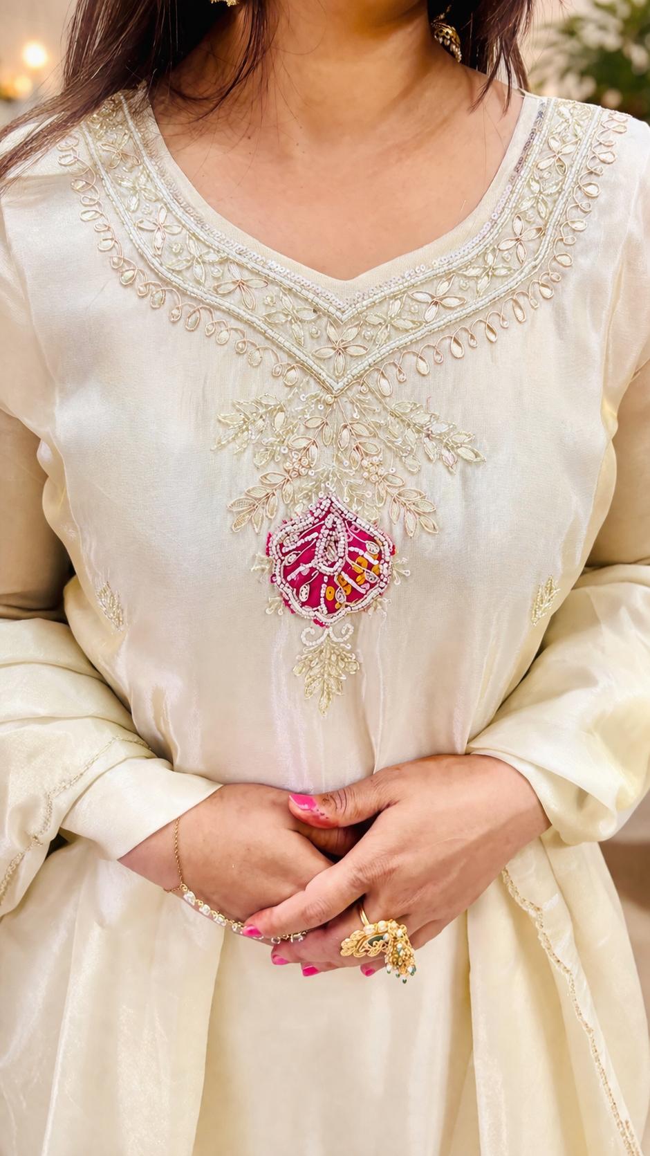 Royal Gota Patti Sharara Suit with Dupatta