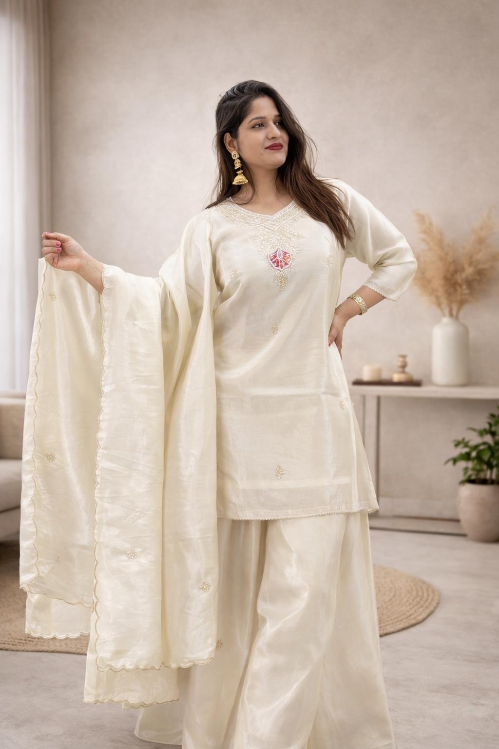 Royal Gota Patti Sharara Suit with Dupatta